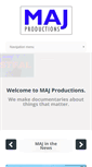 Mobile Screenshot of majproductions.com